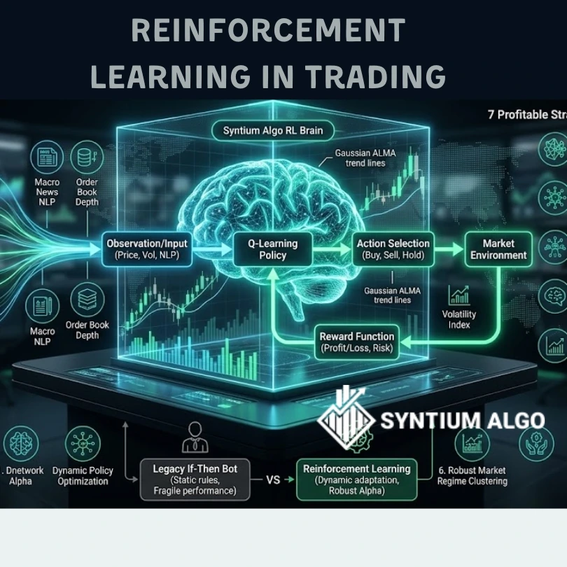 Reinforcement Learning in Trading Profitable Strategies and Dynamic Policies